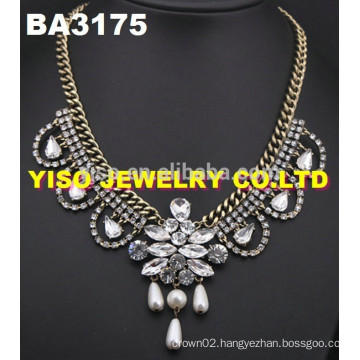 fashion jewelry rhinestone necklace